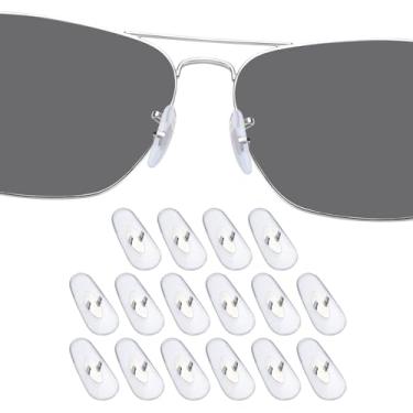 Imagem de DROGO 8 pares de almofadas de nariz de substituição de silicone macio transparente para RayBan RB3025/RB3026/RB3044/RB3445/RB3516/RB3354/RB3478 óculos/óculos de sol, antiderrapante, não irrita a pele