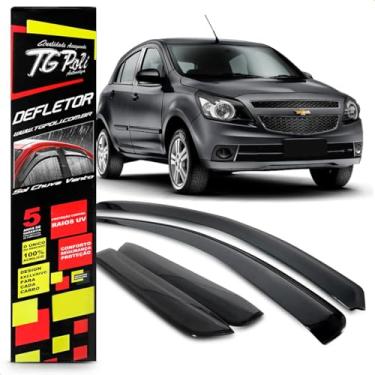 Imagem de Calha Chuva Defletor Agile 4 Portas 2009 2010 2011 2012 2013 2014 2015 Fumê 100% Acrílico