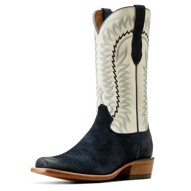 Imagem de ARIAT Bota masculina P27266_m_Foo Western, Branco/Polo Blue Roughout, 8 Wide