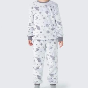 Imagem de Pijama Hering Kids Unissex Longo em Fleece LAHE1ASI-Unissex