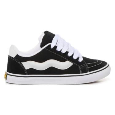 Imagem de Tenis Feminino KNW Skate Camurça Macio Confortavel (PRETO, BR, Adulto, Numérico, 41)