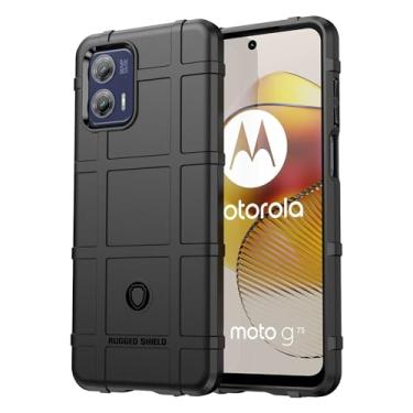 Imagem de Capas para Moto G73.Caso básico,Botão de pressão flexível / 360 ° Proteção completa,Escudo Rugged