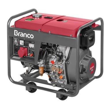 Imagem de Gerador de Energia BD8000E3 a Diesel 380V 8Kva Partida Elétrica - Branco Motores