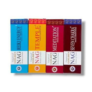 Imagem de Kit Yoga - 4 Incensos Golden Nag Dhoop Tibetano sem Vareta