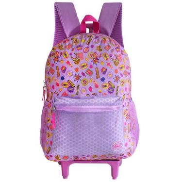 Imagem de Mochila Escolar De Rodinhas Feminina Dreamer Love Clio Girls, Mochila 