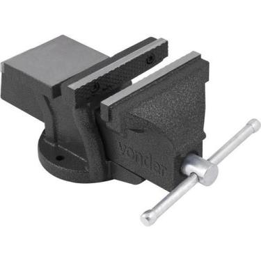 Imagem de Torno morsa de bancada n.5 fixo abertura 105mm nodular - Vonder