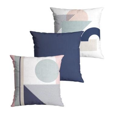 Imagem de Kit 3 Capas de Almofada Decorativa Belchior com Zíper Tecido Especial 