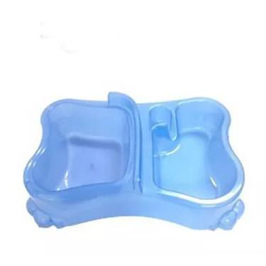 Imagem de Bebedouro Comedouro Duplo Com Suporte Garrafa Pet Cão Gato - ORNAMENTA