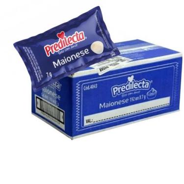 Imagem de Maionese em Sachê Predilecta Caixa Com 144 Sachês de 7g