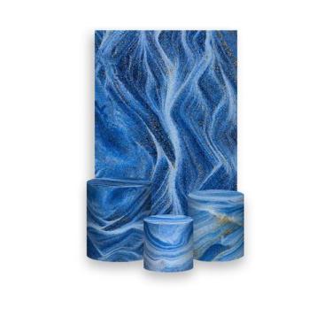 Imagem de Painel De Festa Vertical 1,50 x 2,20 + Trio De Capas Cilindro - Happy 