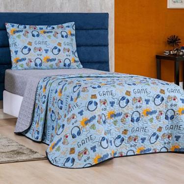 Imagem de Cobre Leito Solteiro Kids Infantil com Fronha 2 Pçs Estampados - João 