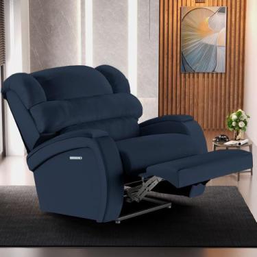 Imagem de Poltrona do Papai Sala de Cinema Reclinável Kylie Elétrica Botão com L