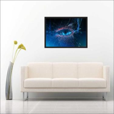 Imagem de Quadro Decorativo Medicina Oftalmologia Visão Olhos Decorações Com Mol