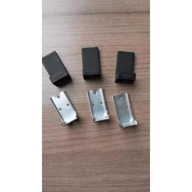 Imagem de 20 Cantoneira Moveis Fixacao  C/capa Preta 20 Pç - comercialoliveira