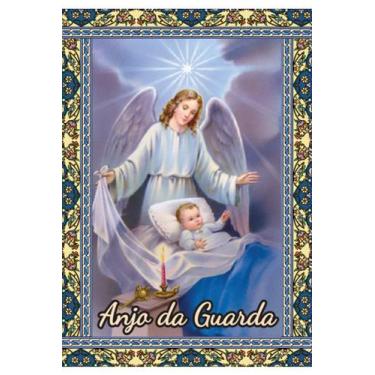 Imagem de 10.000 Santinho do Santo Anjo da Guarda (oração no verso)  - 7x10 cm -