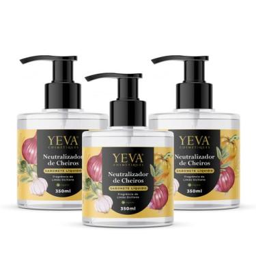 Imagem de KIT 3 Und. Sabonete Líquido YEVA Neutralizador De Cheiros - 350ml - YE