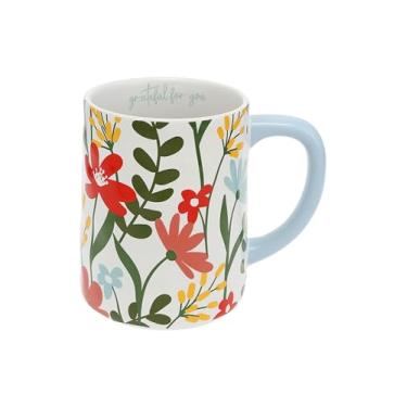 Imagem de Pavilion - Grateful For You - Caneca de café de 500 ml Xícara de chá Bestie BFF Best Friend Friendship Wife Girlfriend Floral Spring Drinkware