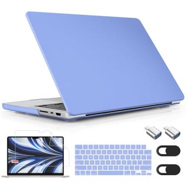 Imagem de Mektron Capa para M4 MacBook Pro de 14 polegadas 2024, A3112, A3401, A3185, compatível com M3 A2918, A2992, M2, A2779, 2021, M1, A2442 Pro/Max, capa para Mac Pro de 14 polegadas com Tela Retina XDR.
