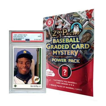 Imagem de Zoo Packs MLB Baseball PSA Graded Card Mystery Power Pack - Amazon Exclusive