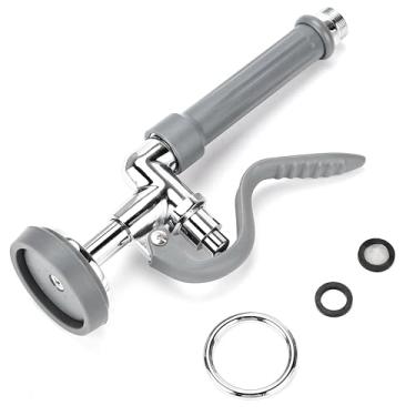 Imagem de TCEUMIK Pulverizador pré-enxágue válvula de pulverização com alça kit de substituição para torneiras industriais de pia de restaurante comercial 1,42 GPM bocal pulverizador de prato de alta pressão