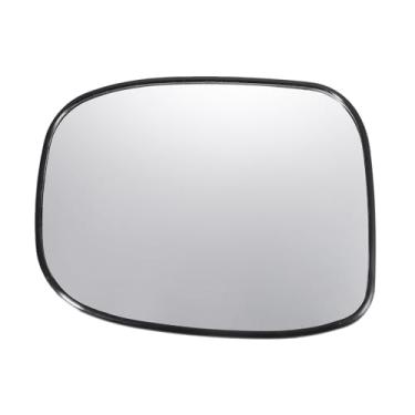 Imagem de X AUTOHAUX Substituição de vidro retrovisor do lado esquerdo do motorista do carro com placa de suporte vidro branco não aquecido para Honda Civic 2012-2015 com modelo de lâmpada