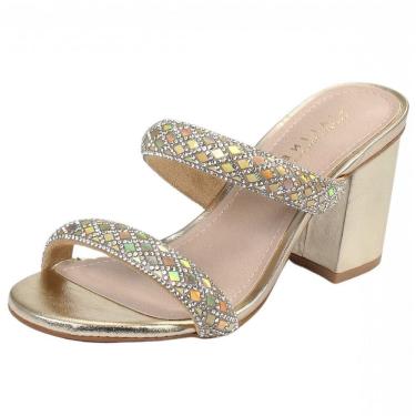 Imagem de Tamanco Femino Salto Medio Brilho Lia Line Natalia2279.71526