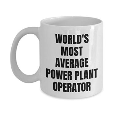 Imagem de Caneca operadora de plantas elétricas – copo de café – operador de plantas elétricas mais médio do mundo – presentes para operador de plantas elétricas