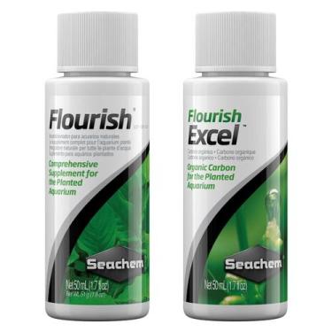 Imagem de Seachem Flourish 50ml + Flourish Excel 50ml Kit Fertilizante Iniciante