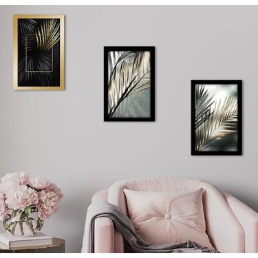 Imagem de Kit Quadros Decorativos de Parede Sala Quarto Abstrato Frases 20x30cm 