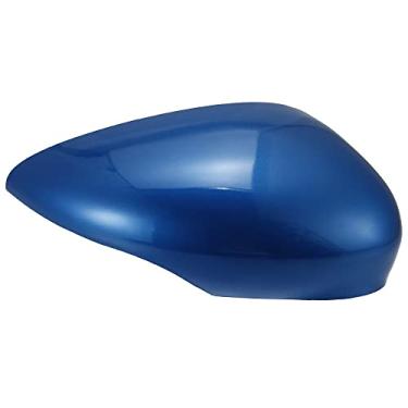 Imagem de X AUTOHAUX Capa de espelho retrovisor de porta lateral do carro azul escuro para Ford Fiesta MK7 2008 2009 2010 2011 2012 2013 2014 2015 2016 2017