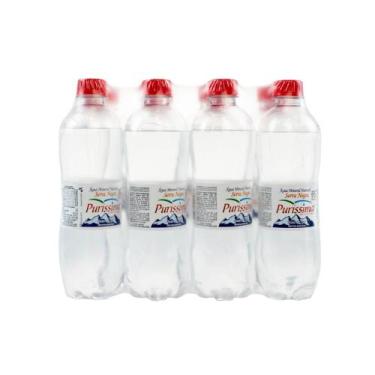 Imagem de Água mineral C/gás Puríssima 510ml fardo com 12 unidades - SERRA NEGRA