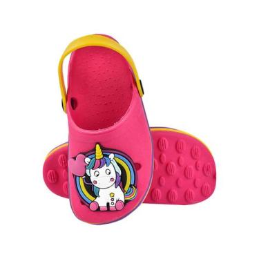 Imagem de Babuche Infantil Menina Unicórnio confortável - THIOX CALAÇDOS, Pink, 