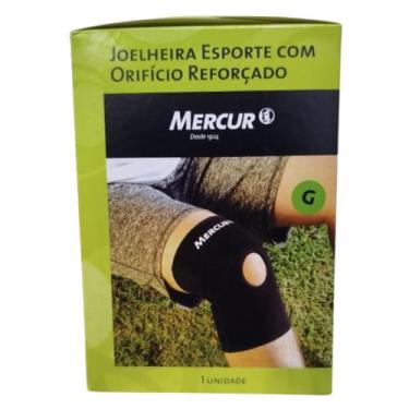 Imagem de Joelheira Esporte Com Orifício Reforçado Grande - Mercur
