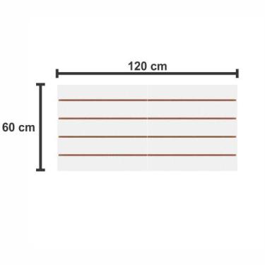 Imagem de Expositor painel canaletado moveis loja mdf canaleta branco - E-nichos
