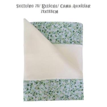 Imagem de Jogo de Lençol 3 Peças Solteiro 78 Beliche Floral 09 Cru Arrumadinho E