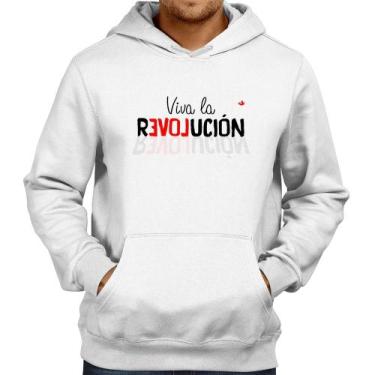 Imagem de Moletom Viva la Revolución - Foca na Moda, Branco, P