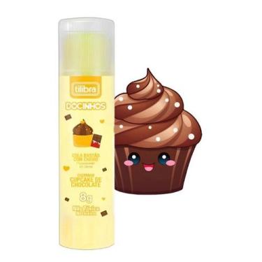 Imagem de Cola Em Bastão 8g Com Cheiro - Cupcake de Chocolate - Cookie de Baunil