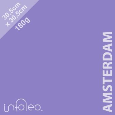 Imagem de Papel 180 gramas 30,5x30,5cm Amsterdam (Roxo) Color Plus - 10 unidades