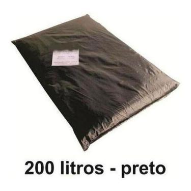 Imagem de Saco De Lixo 200 Litros Preto 200l Reforçado 0,2 Micra 15 Kg - HIGIPAC
