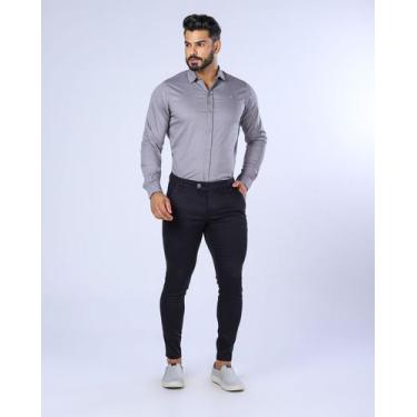 Imagem de Calça Super Skinny Masculina Elastano Lycra Linha Premium super luxo a