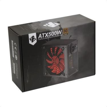 Imagem de Fonte ATX 500W Tronos Tr/500-80PLUS 24 Pinos C/ PFC Ativo - Bronze