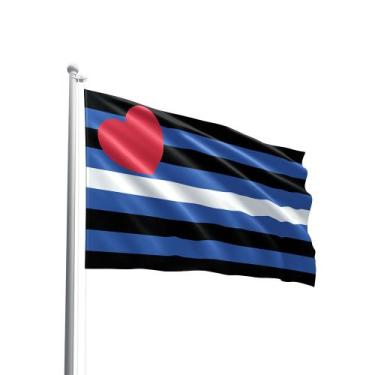 Imagem de Bandeira Comunidade Leather Couro LGBTQIA+ 147x88cm Oxford - PRESENTE-