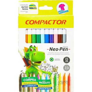 Imagem de Caneta hidrocor 12 compactor neo pen