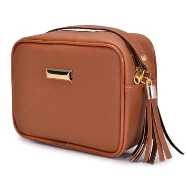 Imagem de Bolsa Quadrada Alça Transversal - TREND BAGS, caramelo