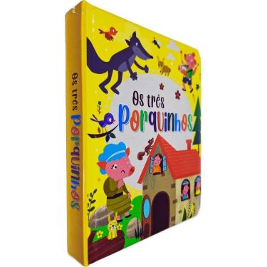 Imagem de Livro Físico Infantil Cartonado Série Contos Almofadados: Os Três Porquinhos