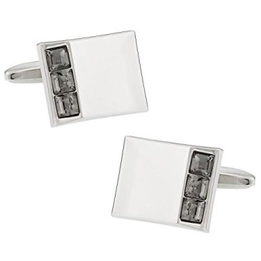 Imagem de Abotoaduras de cristal anguladas Cuff-Daddy