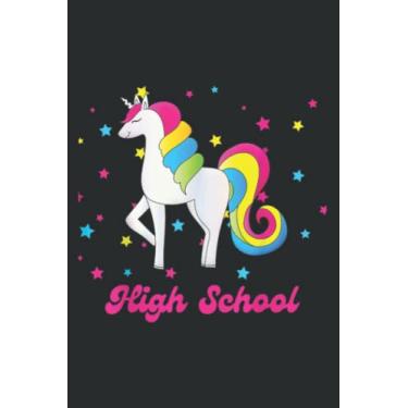 Imagem de Pink Rainbow Back to School High School Family: HEARTS JOURNAL - 6" x 9", 120 Pages: Planner, Lined College Ruled Paper, Journal, Diary, Matte Finish Cover.
