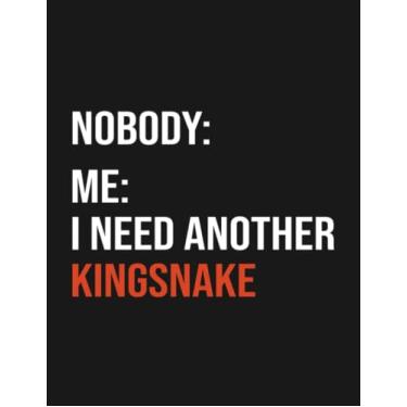 Imagem de Notebook: Funny Kingsnake Meme Snake Lover: Journal Notebook A Perfect Gifts For All Ages All Genders| 100 Pages, 8.5x11 Inches