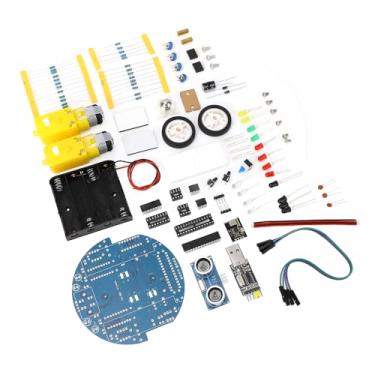 Imagem de Kit de Carro Inteligente robô Projeto Programação Gráfica Ultra-sônico Evitar Obstáculos Controle Bt Download Usb Com Fio para Kits Científicos Brinquedos