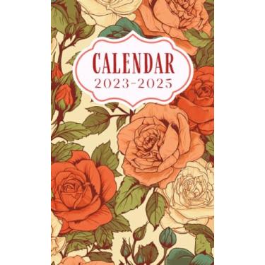 Imagem de Pocket Calendar 2023-2025 for Purse: Small Size Monthly Pocket Planner for Purse - From September 2023 To December 2025 | Model31 - Floral Botanical ... | Important Dates | Password Keeper | Notes